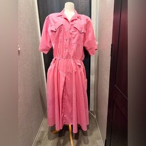 Stylish Pink Casual Dress